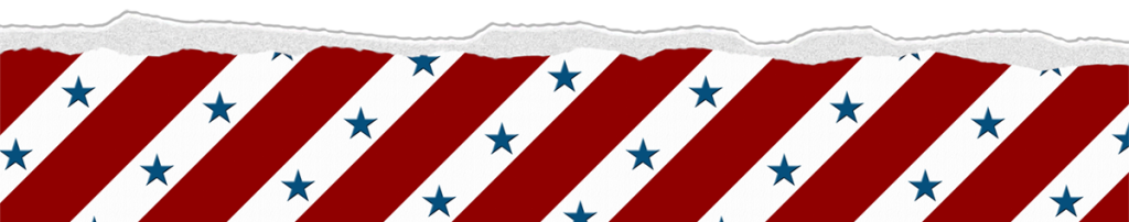 Patriotic American Flag Footer