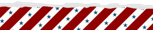 Patriotic American Flag Footer