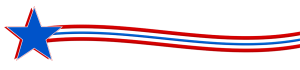 Patriotic American Flag Footer