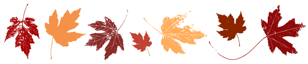 Fall Leaves Footer