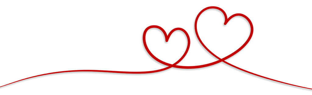 Valentines Day Heart Footer