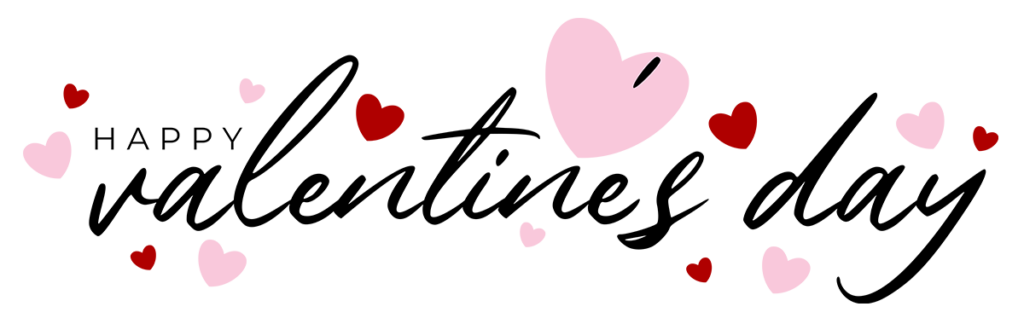 Valentines Day Heart Footer