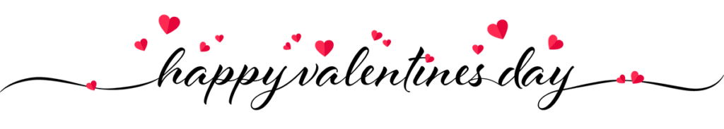 Valentines Day Heart Footer