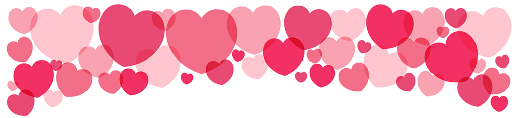 Valentines Day Heart Footer