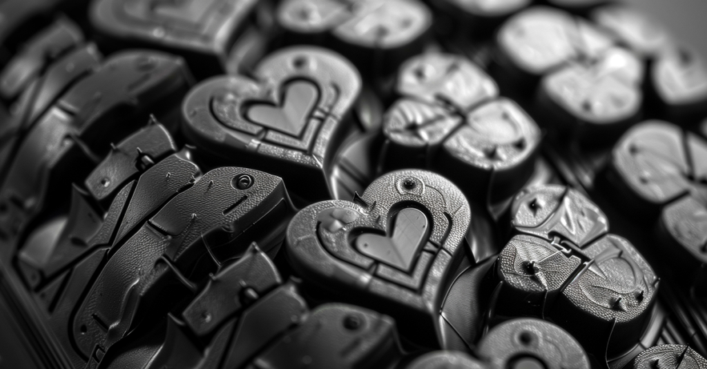 Tire Tread Hearts, Valentines