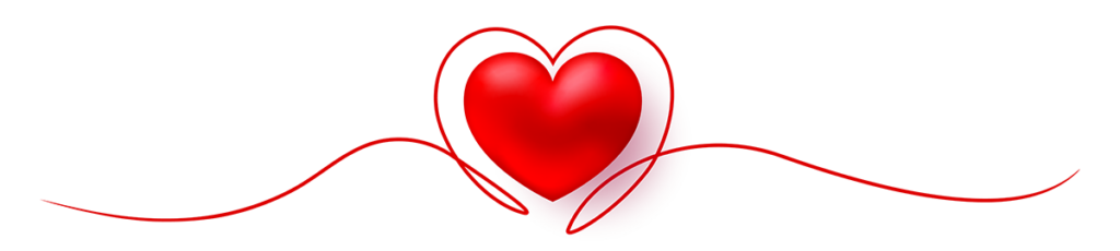 Valentines Day Heart Footer